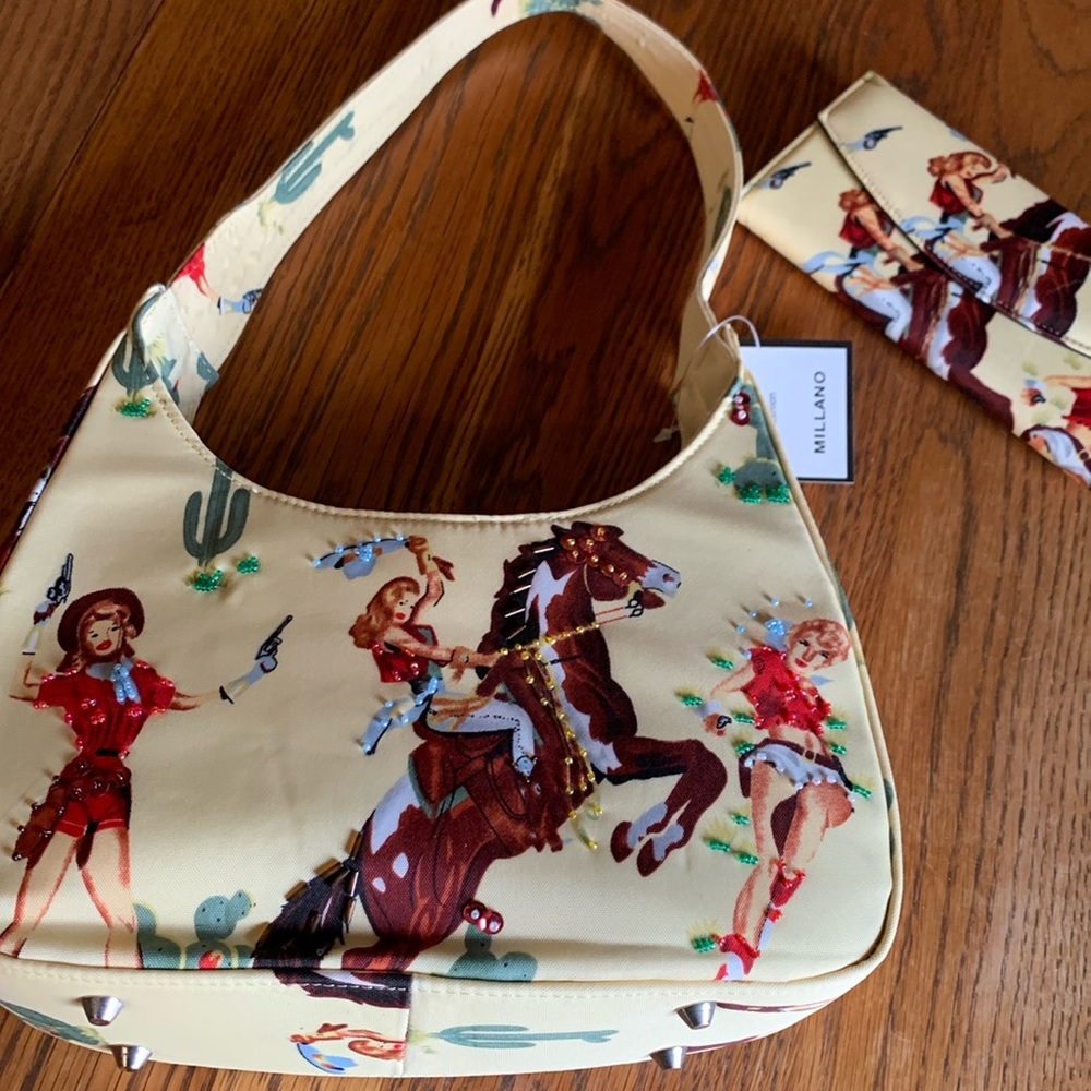 Fashion cowgirl purse and wallet - NWT